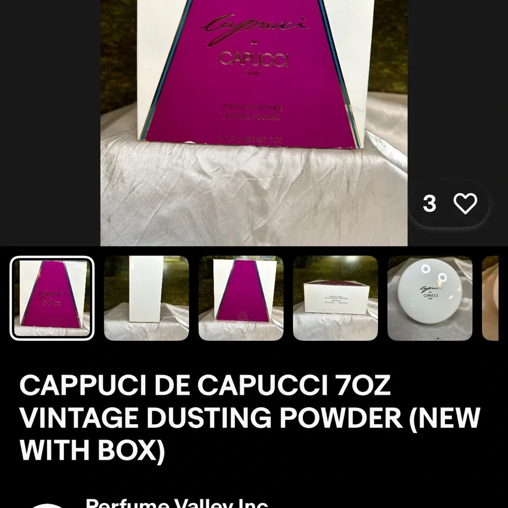 Yendi Capucci‎ Paris Bath Powder 6oz Vintage 1970s Puff Box Unused